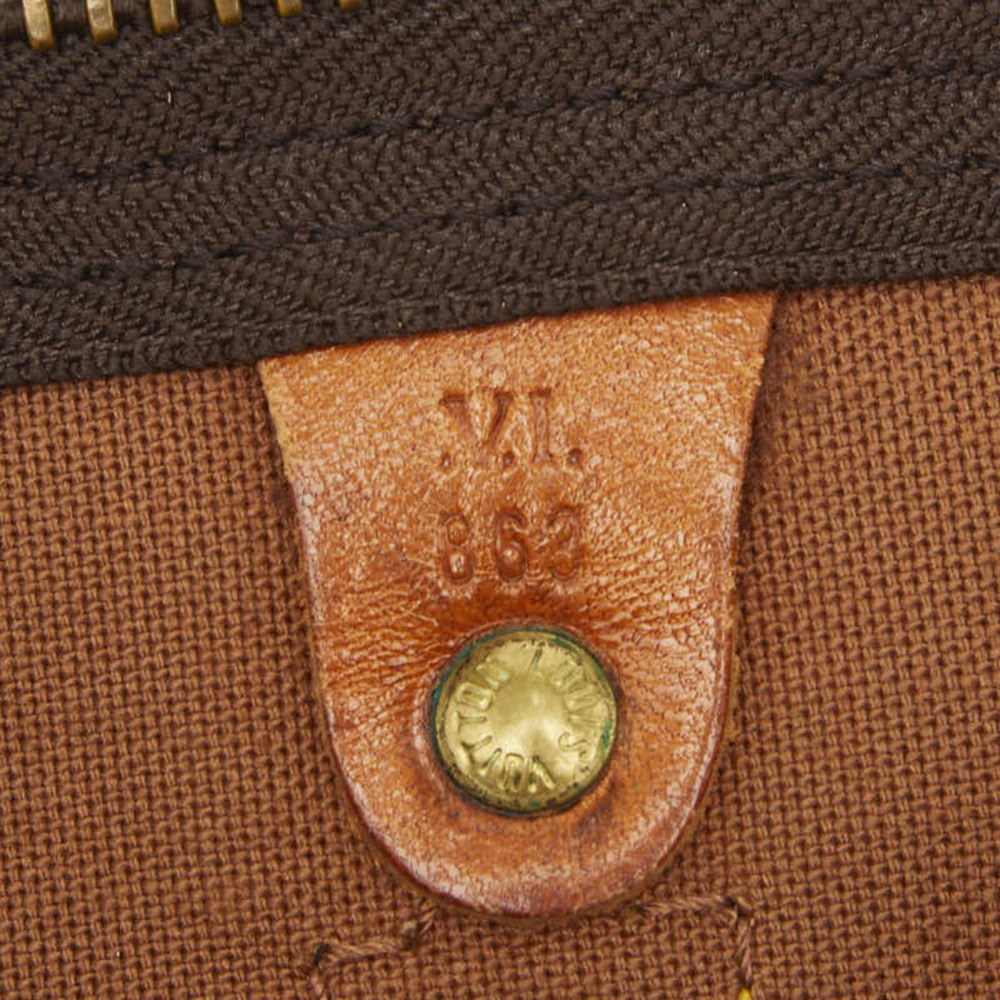LOUIS VUITTON Brown Monogram Leather Keepall 50 Boston Bag - Picture 11 of 11